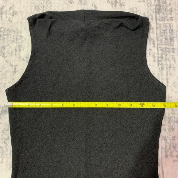 VTG Forever 21 Dark Grey Bodycon Dress S - Picture 5 of 6